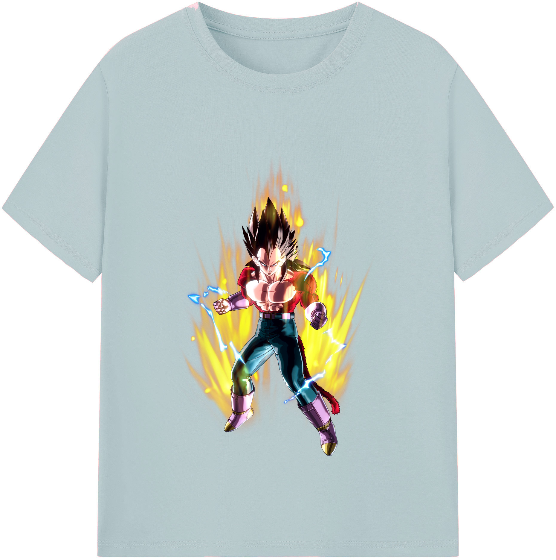 （画像用） ドラゴンボール ベジータ四世（Bejīta Yonsei）DRAGON BALL Vegeta IV 綿100％半袖Tシャツ（フロントプリント）